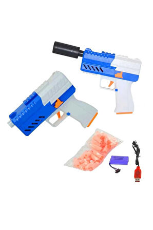 Seçtim Aldım Tiim 18 Sünger Tabancası D2 Tam Otomatik Susturuculu Şarjlı Mavi 3