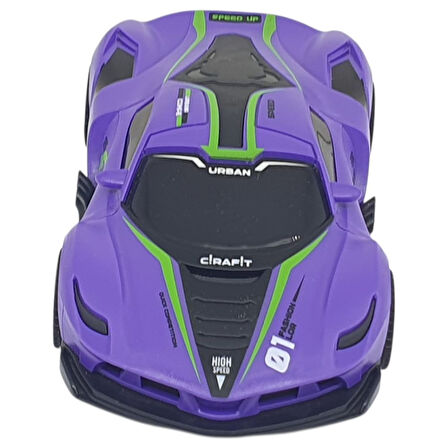 Sürtmeli Drift Arabalar 15 cm - D400-52 - Mor