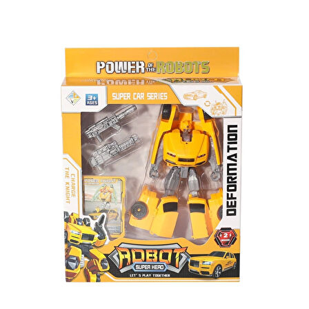 HY-8877 DDönüşebilen Kartlı Robot Araba -Birliktoys