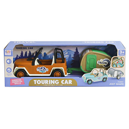 SS113A-SS113C Çekme Karavan Sesli Safari Araba -Birliktoys