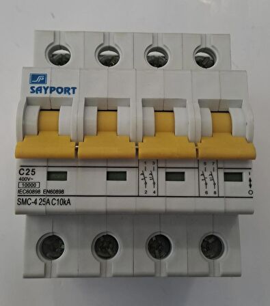 SAYPORT SMC-4X25A 10kA C25 GRUP SİGORTA