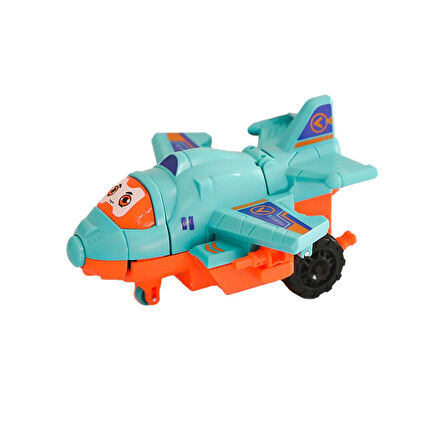 D400-35 Dönüşebilen Sürtmeli Uçak Robot -Birliktoys