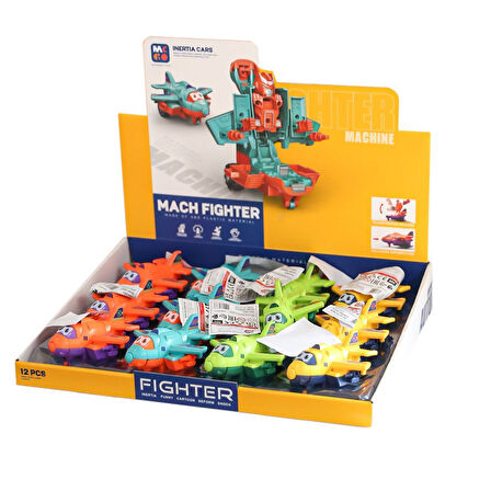 D400-35 Dönüşebilen Sürtmeli Uçak Robot -Birliktoys