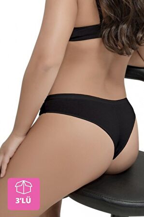 X-LADY KADIN 3 LÜ KOTON MODAL BRAZİLİAN KÜLOT 1611