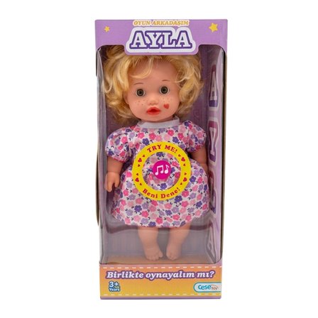 Ayla Bebek 40 cm Türkçe Konuşan Kolları Ve Kafası Harekeli Et Bebek