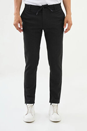 Mcr Düz Super Slim Fit Beli Lastikli İpli Erkek Pantolon 38271