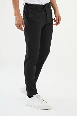 Mcr Düz Super Slim Fit Beli Lastikli İpli Erkek Pantolon 38271