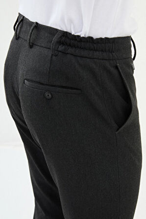 Mcr Düz Super Slim Fit Beli Lastikli İpli Erkek Pantolon 38271