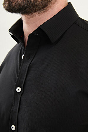 Mcr Gofreli Slim Fit Pamuk Erkek Gömlek 27081