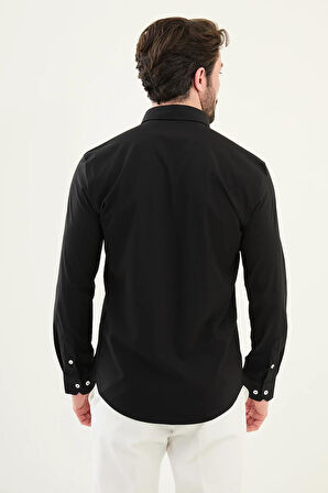 Mcr Gofreli Slim Fit Pamuk Erkek Gömlek 27081