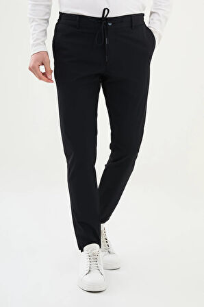 Mcr Düz Super Slim Fit Beli Lastikli İpli Erkek Pantolon 38290