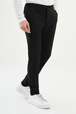 Mcr Gofreli Super Slim Fit Beli Lastikli İpli Erkek Pantolon 38291