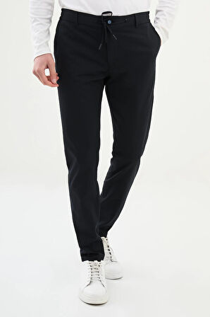 Mcr Gofreli Super Slim Fit Beli Lastikli İpli Erkek Pantolon 38291