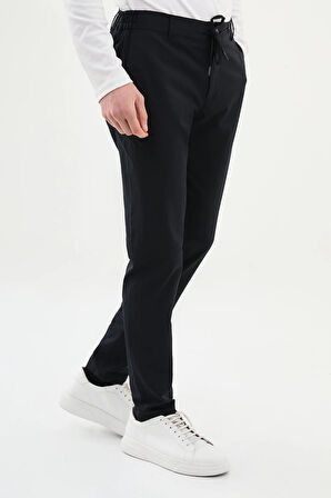 Mcr Gofreli Super Slim Fit Beli Lastikli İpli Erkek Pantolon 38291