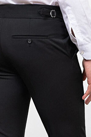 Mcr Düz Slim Fit Kemer Detaylı Tokalı Erkek Pantolon 38192