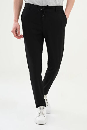 Mcr Gofreli Super Slim Fit Beli Lastikli İpli Erkek Pantolon 38301