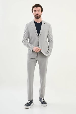 Mcr Erkek Çizgili Slim Fit Torba Cep İpli Takım Elbise 45378