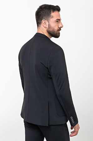 Mcr Düz Slim Fit Torba Cep Mono Yaka İpli Erkek Takım Elbise 45253