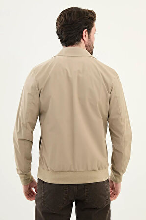 Mcr Düz Slim Fit Gömlek Yaka Çift Fermuar Erkek Mont 39638