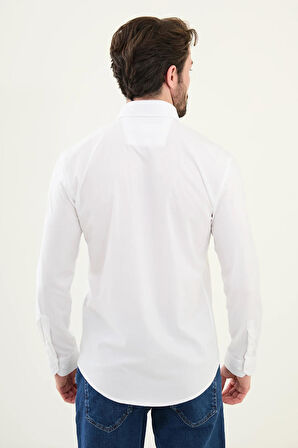 Mcr Gofreli Slim Fit Pamuk Erkek Gömlek 27081