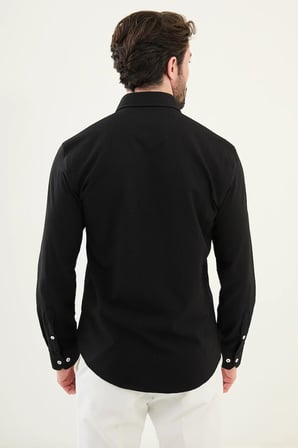 Mcr Gofreli Slim Fit Pamuk Erkek Gömlek 27080