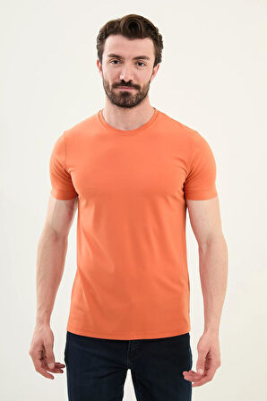 Mcr Düz Slim Fit Bisiklet Yaka Basic Erkek T-Shirt 36863