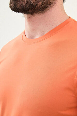 Mcr Düz Slim Fit Bisiklet Yaka Basic Erkek T-Shirt 36863