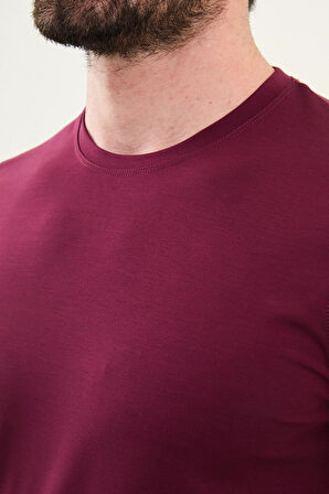 Mcr Düz Slim Fit Bisiklet Yaka Basic Erkek T-Shirt 36863