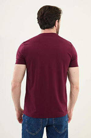 Mcr Düz Slim Fit Bisiklet Yaka Basic Erkek T-Shirt 36863