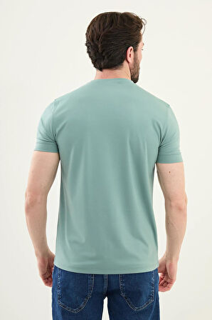 Mcr Düz Slim Fit Bisiklet Yaka Basic Erkek T-Shirt 36863