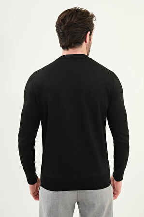 Mcr Düz Slim Fit Bisiklet Yaka Basic Erkek Triko Kazak 11562