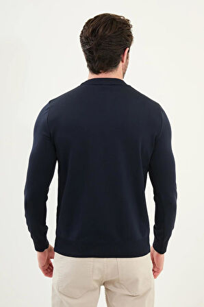 Mcr Düz Slim Fit Bisiklet Yaka Basic Erkek Triko Kazak 11562