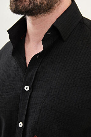 Mcr Gofreli Slim Fit Pamuk Erkek Gömlek 27080