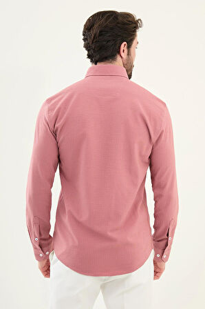 Mcr Gofreli Slim Fit Pamuk Erkek Gömlek 27080