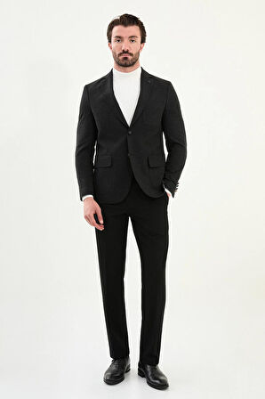 Mcr Düz Slim Fit Torba Cep Mono Yaka Yün Erkek Ceket 41470