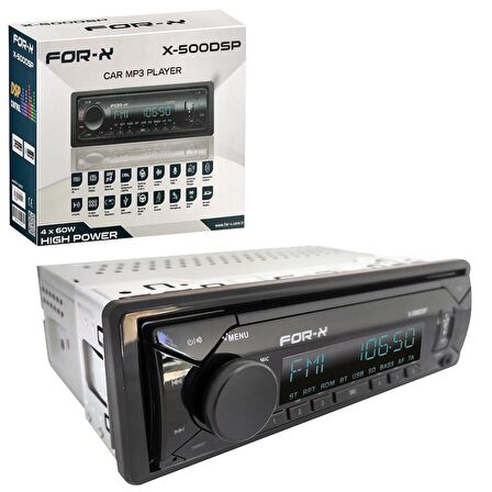 OTO TEYP 4X60W BT/2XUSB/SD/FM/AUX MOBİL APLİKASYON FOR-X X-500DSP