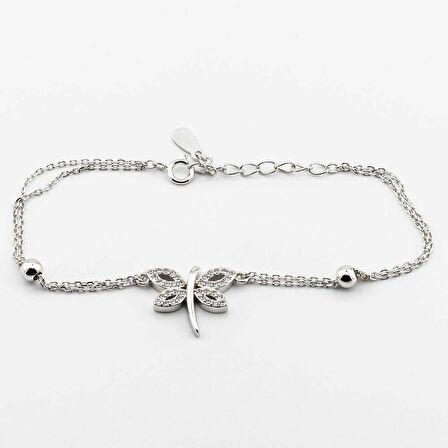 925 Ayar Gümüş Zirkon Taşlı Yusufçuk Bileklik