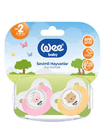 Wee Baby 2'li Sevimli Hayvanlar Emzik No:1 