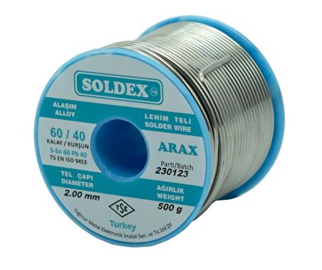 Sn60 Pb40 Arax Lehim Teli - 2mm 500gr