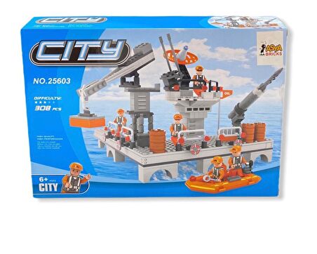 308 Parça Bricks City Lego Seti 25603 Denizciler