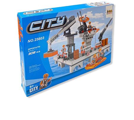 308 Parça Bricks City Lego Seti 25603 Denizciler