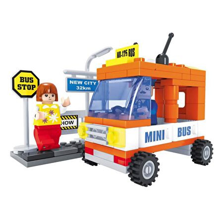 Lego Bricks 93 Parça Şehir Seti - 25302 Minibüs Seti Mini Bus