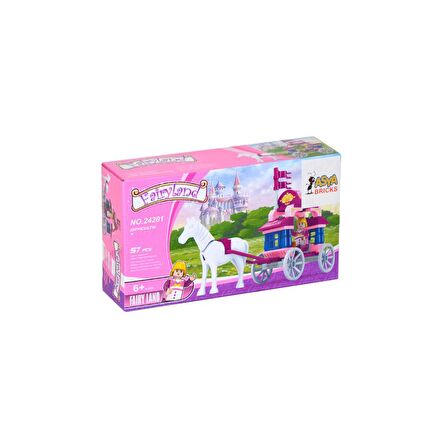 0131-24201 Asya Bricks Fairland Blok Seti / 57 parça