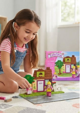Ausini-Asya Brick 24403 Fairyland Serisi, Ağaçlı EV 156 Parça