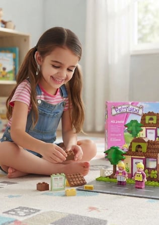 Ausini-Asya Brick 24403 Fairyland Serisi, Ağaçlı EV 156 Parça