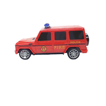 Uzaktan Kumandalı Mercedes Polis Jeep 1:20 Ölçek 18 Cm Kırmızı - 13578-887