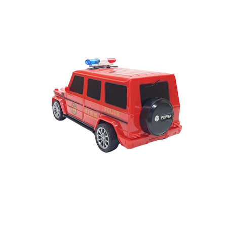 Uzaktan Kumandalı Mercedes Polis Jeep 1:20 Ölçek 18 Cm Kırmızı - 13578-887