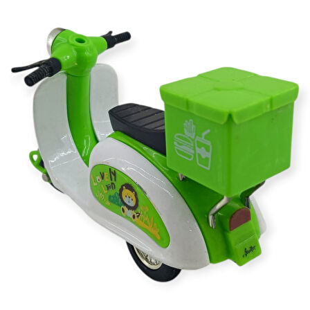Çek Bırak Metal Vespa Motor 12 Cm - FY361A-12D-YEŞİL