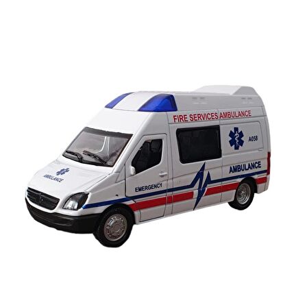 Sesli Işıklı Çek Bırak Ambulans Minibüs - FY5058SABC-12D