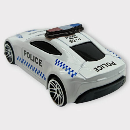 Metal Mini Polis Arabası  8 cm - Polis - 5